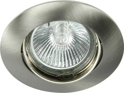Productafbeelding van Inbouwspots, inbouwlamp DITO DT02B, chroom, mat, rond, max. 35W, zonder lamp, kantelbaar