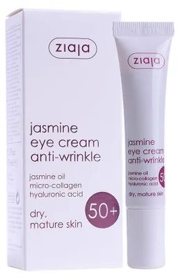 Image de Ziaja Jasmine Crème anti-rides pour les yeux et les paupières 50+, 15ml