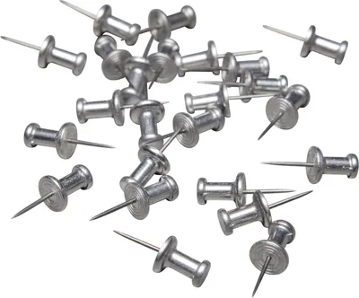 Produktbild von Pinnnadeln Metallkopf silber VE 24 Stück