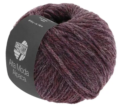 Produktbild von Lana Grossa - Alta Moda Alpaca 0020 brombeer/grau meliert