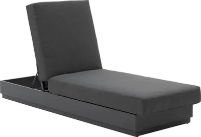Produktbild von Poolbett "allure" graphit polyester und aluminium - Hespéride