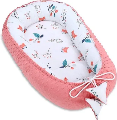 Image de Nid d'hiver-automne pour bébé 90 x 50 cm, nid Cocon rouge
