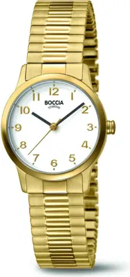 Produktbild von Boccia Damenuhr Titan vergoldet 3318-02