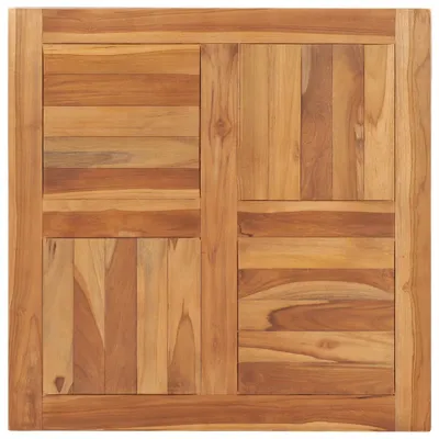 Produktbild von Tischplatte Massivholz Teak 70×70×2,5 cm