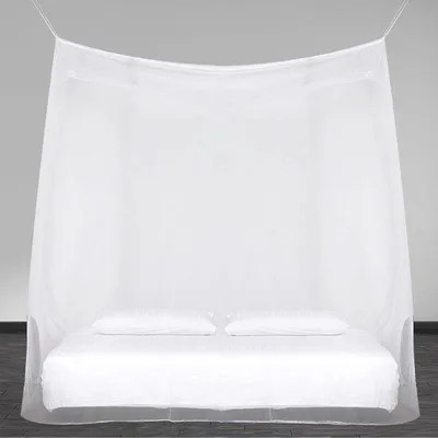 Productafbeelding van Famanu klamboe voor tweepersoonsbed - ideaal muggennet voor thuis en onderweg - 240 x 220 x 230 cm