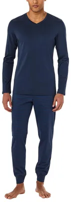 Produktbild von Schiesser Herren Schlafanzug lang mit Bündchen - Nightwear Set