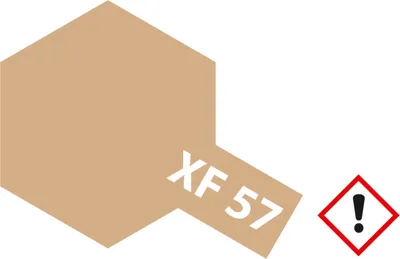 Image de Tamiya peinture acrylique XF57, XF-57 Buff (jaune-marron) mat 23ml