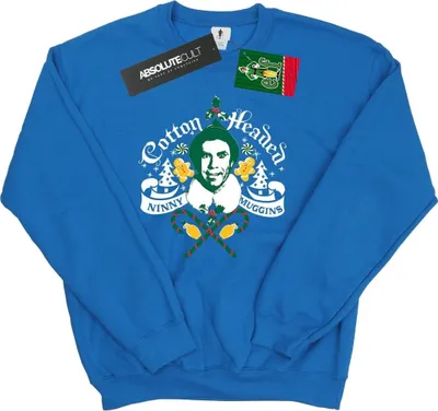 Produktbild von Elf - "Baumwolle Headed Ninny Muggins" Sweatshirt für Herren BI22274 (XL) (Königsblau)