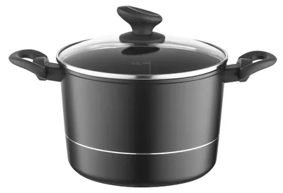 Obrázok produktu pre Hliníkový hrniec High Deluxe, priemer 28 cm, objem 8 litrov, vhodný na všetky varné dosky (vrátane indukcie)