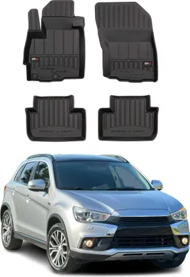 Image de OMAC Tapis de sol en caoutchouc pour Mitsubishi ASX 2010-2023 Noir Premium