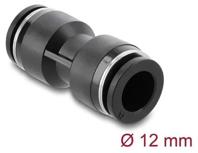 Obrázek produktu pro DeLOCK 60742, Černá, Kov, Plast, Samice, 1 kusů, 1,2 cm, 10 bar