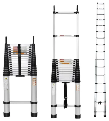 Immagine prodotto di Scala a chiocciola - Scala telescopica - Scala pieghevole - Scala estensibile - Scala a due o più pioli - Alluminio