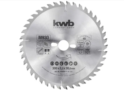 Produktbild von kwb Kreissägeblatt 300 x 30 mm 48Z Holz Spanplatten Tischlerplatte