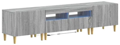 Produktbild von vidaXL 5-teiliges LED TV Schrank Sonoma-Grau Holzwerkstoff