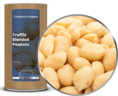 Produktbild von CrackersCompany Trüffel-Erdnüsse (Truffle Blended Peanuts), Membrandose 750 g