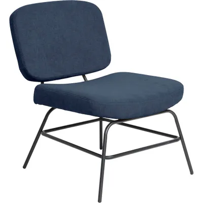 Produktbild von PAPERFLOW Sessel CURVE blau schwarz Stoff