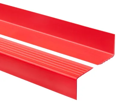 Obrázok produktu pre QUEST Protišmykový schodiskový profil RGP PVC, ochrana schodov, 50x42mm, Červená
