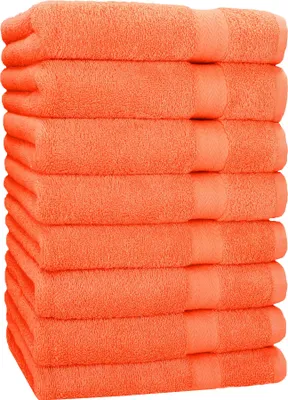 Produktbild von Betz 8 Stück Handtücher 50x100 cm PREMIUM  100% Baumwolle  Farbe: blutorange