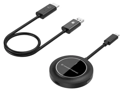 Obrázek produktu pro Conceptronic ATHERIC01B, Dongle, HDMI/USB, USB typu C, 1920 x 1080 px, Černá, 30 m
