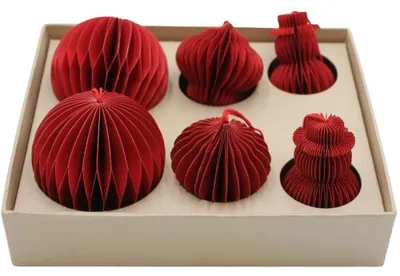 Image de Lot de 6 décorations de Noël en papier