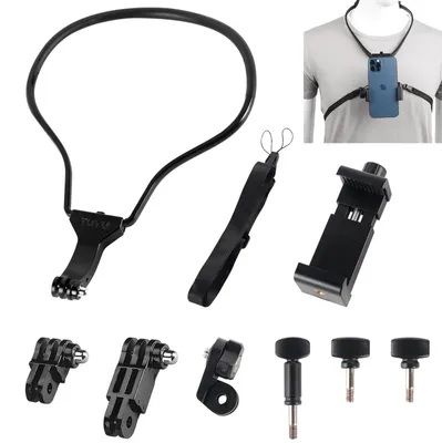 Immagine prodotto di Elzusha - Supporto per telefono compatibile con action camera, dotato di cinghia regolabile
