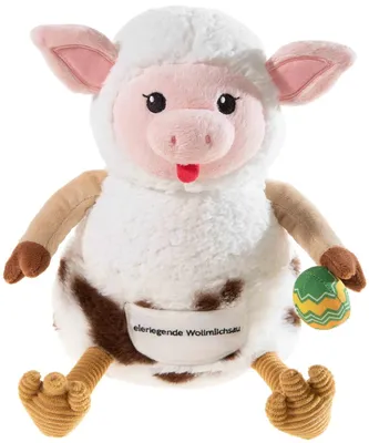 Immagine prodotto di Heunec CharakTier Eierlegende Wollmilchsau, Kuscheltier, Plüschtier, Stofftier, 25 cm, 755475