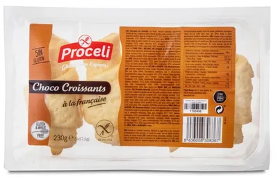 Produktbild von Croissants mit Schokolade zum Toasten OHNE GARNISH. 230 g