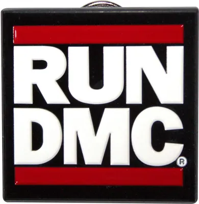 Obrázek produktu pro Run DMC - Logo - odznak - zinková slitina RO13871 (jedna velikost) (černá/bílá/červená)