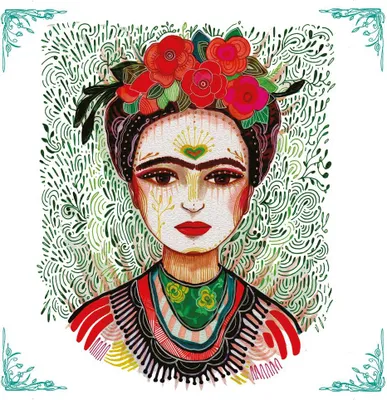 Produktbild von 20 Servietten Frida Memory of the Heart - Frida im Herzen 33x33cm
