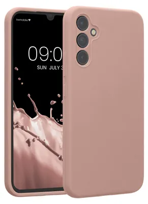 Produktbild von kwmobile Hülle kompatibel mit Samsung Galaxy A34 5G - Hülle Silikon gummiert - Handyhülle - Handy Case in Altrosa