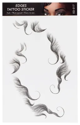 Produktbild von Wasserdichter gefälschter Haaransatz-Aufkleber für Frauen mit natürlichem Haarrand, Tattoo-AufkleberED-17