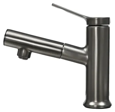 Productafbeelding van Wasbakarmatuur, LED-temperatuurindicator, uittrekbare sproeikop, WIT
