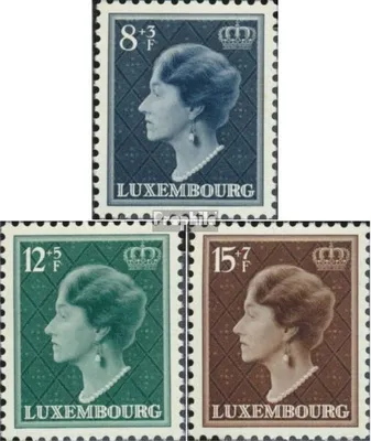 Produktbild von Briefmarken Luxemburg 1949 Mi 439-441 (kompl.Ausg.) postfrisch Regierungsjubiläum