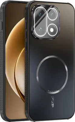 Produktbild von Matte PC TPU Hülle für OnePlus 15 Magnetische Handyhülle mit Linsenabdeckung und Wärmeableitung Stoßstange Schwarz