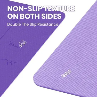 Produktbild von Tagesartikel- Yogamat 6 mm - Anti-Rutsch - Sportmat - Fitnessmatte - Gymnastikmatte - Trainingsmatte - Hautfreundlich, , 183 x 61 cm