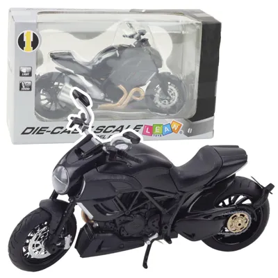 Immagine prodotto di Sport Moto Luci metalliche Suoni Elementi dorati Nero 1:12