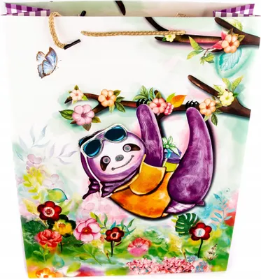Produktbild von Geschenktüte Kinder 31x42cm - Bunte Papiertragetasche Geburtstag Geschenkbeutel