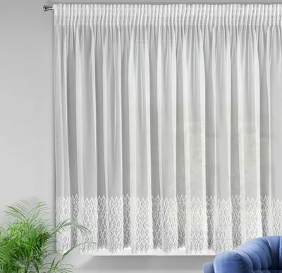 Produktbild von Gardine AMY weiß 300x150 cm Kräuselband