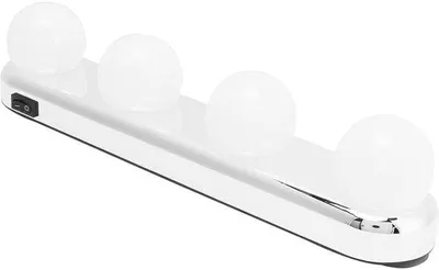 Productafbeelding van Draagbare make-upspiegel met 4 LED-lampjes - Draadloze en oplaadbare make-upspiegel