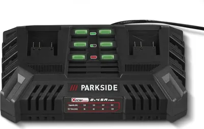 Produktbild von PARKSIDE® 20 V Akku-Doppelladegerät »PDSLG 20 B1«, 4,5 A, 220 W Ladegerät