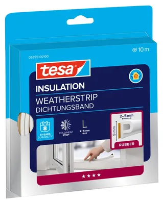 Produktbild von TESA 05395-00100, Seal rubber, Weiß, 10m