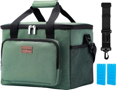 Produktbild von Packaway 4-lagige isolierte Kühltasche – Lunchtasche 15 Liter – Grün