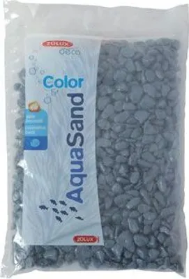 Obrázek produktu pro Akvarijní štěrk Color EKAI šedý 1kg Zolux