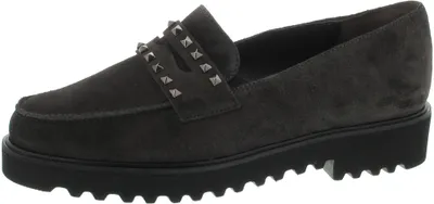 Produktbild von Damen Slipper Paul Green 2424-113, Anthrazit, Leder, NEU - Damenschuhe Slipper / Trotteur, Grau, leder (royal suede), absatzhöhe: 25 mm