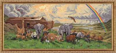 Produktbild von Design Works Kreuzstich Stickpackung "Ein neuer Anfang", Zählmuster, 28x64cm