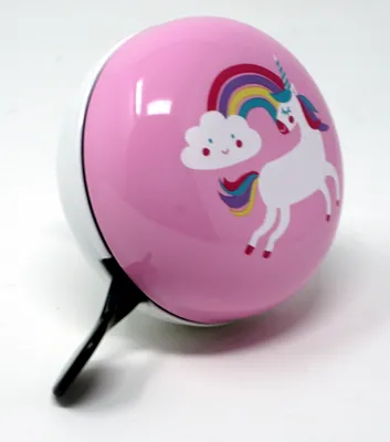Produktbild von 80 mm XXL Fahrrad Klingel Glocke Pferd Pony Einhorn Fahrradglocke Ding Dong 2-Klang