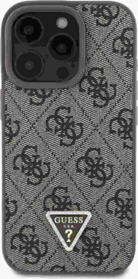 Produktbild von Guess, Hülle für iPhone 16 Pro Max Serie 4G Strass Dreieck mit Umhängegurt, Braun