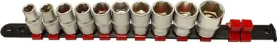 Obrázok produktu pre Sada šesťhranných nástrčných hlavíc - kľúčov 1/2", 10 - 22mm, 10ks Kroftools