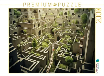 Produktbild von CALVENDO Puzzle Das Labyrinth der Illusionen | 2000 Teile Lege-Größe 90x67cm Foto-Puzzle für glückliche Stunden