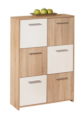 Image de Egir Commode 6 portes, finition chêne Sonoma.